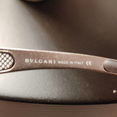 Bvlgari 550 103/8G Vintage Y2K Sunglasses Mask Like New Blue Silver