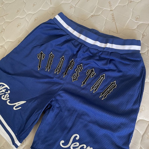 Trapstar Secret Shorts new, blue mesh, embroidered logo