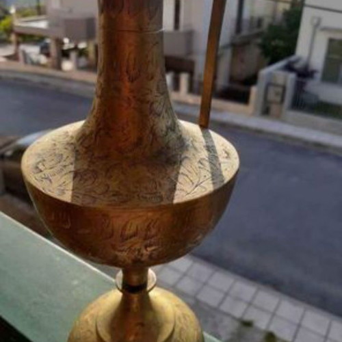 Bronze jug new with carved beautiful vintage designs