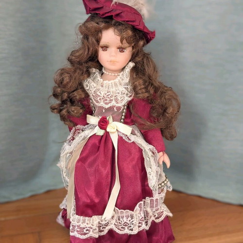 Porcelain doll 30 cm used vintage