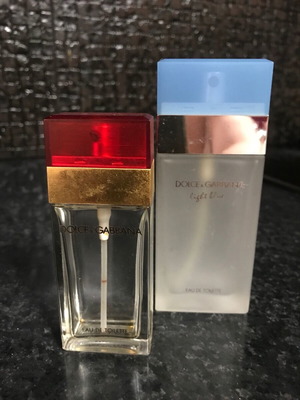 Бутилки Dolce & Gabbana като нови, празни за колекция