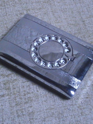 Telephone Index New Chrome Vintage