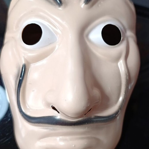 Carnival face mask Dali from La Casa de Papel like new