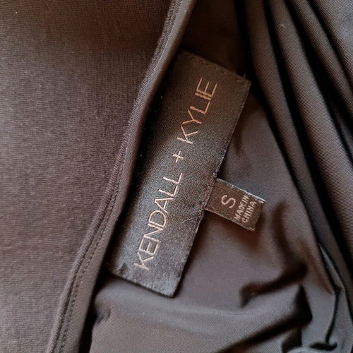 Kendall and Kylie black midi bodycon dress like new, size S