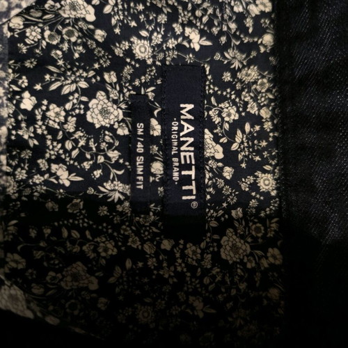 Manetti men's shirt No 40 slim line like new, multicolor