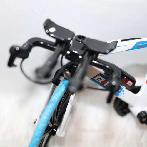 Mini model bicycle new, white with folding mechanism