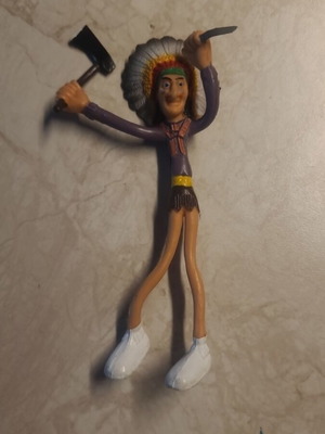Bendy figure Indian collectible, like new, 1970s