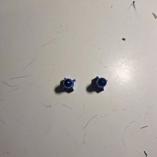 Blue rocket valve caps like new