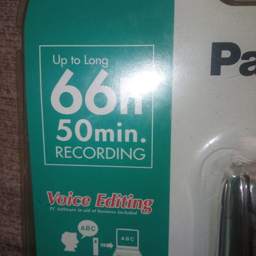 Panasonic RR-US395 IC Recorder new, voice recorder for journalists