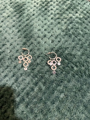 Silver earrings in like new condition