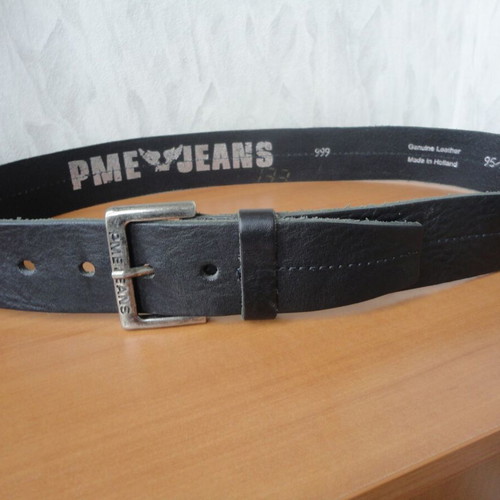 PME Jeans men's belt size 95 like new, genuine leather, black