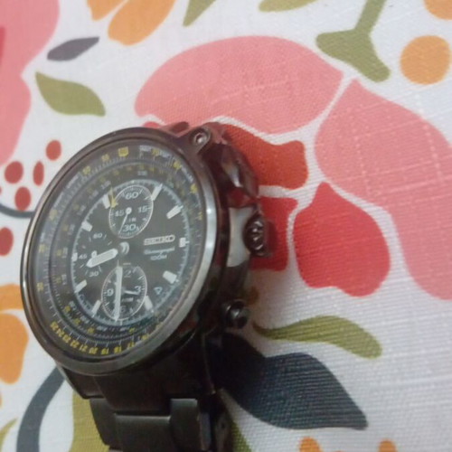 Seiko Flightmaster 7T62-0HM0 ανδρικό ρολόι σαν καινούργιο, μαύρο