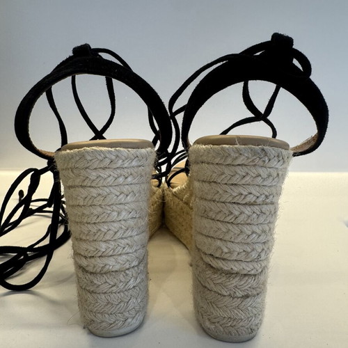 Manebi Lace Up Espadrillas like new, size 38, black