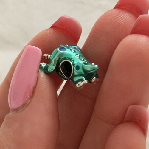 Pandora Sulley monster charm like new, green and silver