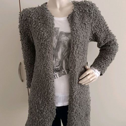Zara Girls Khaki Long Cardigan Type Sheep Used, Size 13-14 Years