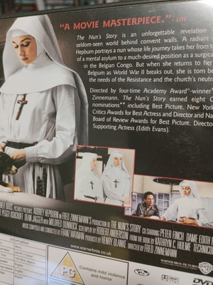 The Nun's Story DVD, Όντρι Χέπμπορν, Φρεντ Ζινέμαν δραματική ταινία