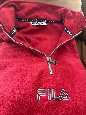 Fila fleece red used, size S