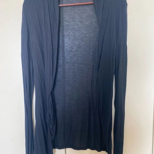 Black cardigan long thin size S like new