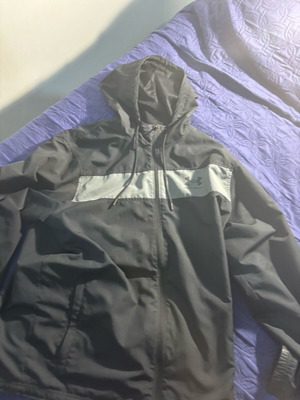 Under Armour jacket like new, size large, black and gray