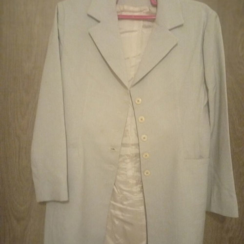 Positivo suit like new, long jacket large, straight pants XL