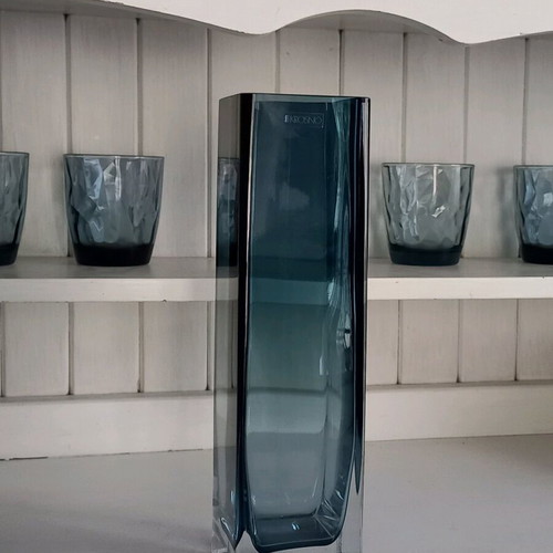KROSNO vase used, blue color