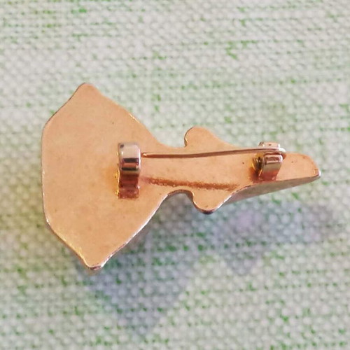 Salvador Dalí Collectible Brooch 1983, like new, gold-tone