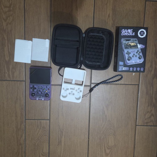R36S authentic handheld console like new with protective case and accessories