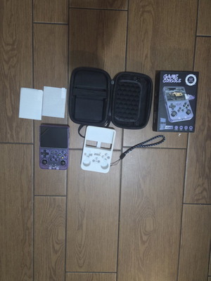 R36S authentic handheld console like new with protective case and accessories