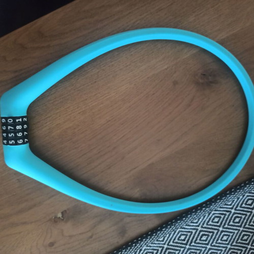 Giant Superlock Gumy Bicycle Lock like new, 75cm, aluminum with silicone cover