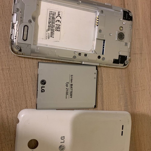 Lg L65 D280n used, white, not working for parts