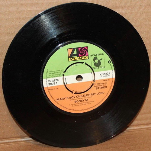 Boney M. Mary's Boy Child/Oh My Lord 45 RPM record used