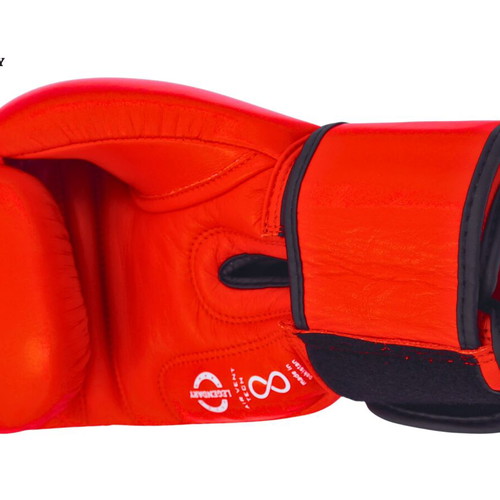 Legendary red leather boxing gloves 12oz new