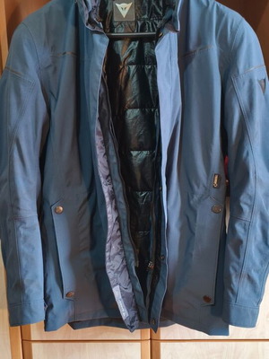 Dainese Highstreet D-dry men's winter jacket, uniform blue, size 54