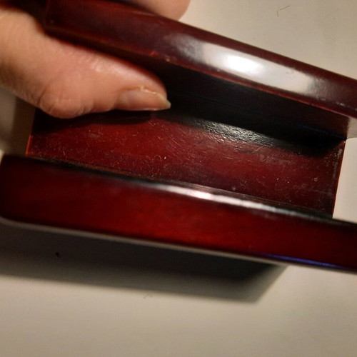 Wooden office card holder like new with small scratches