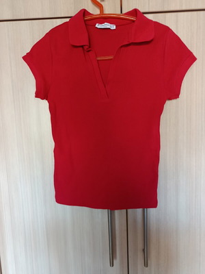 Stradivarius Polo Shirt XS red like new