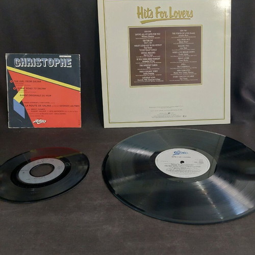 Hits for Lovers vinyl used limited edition with free Christophe single
