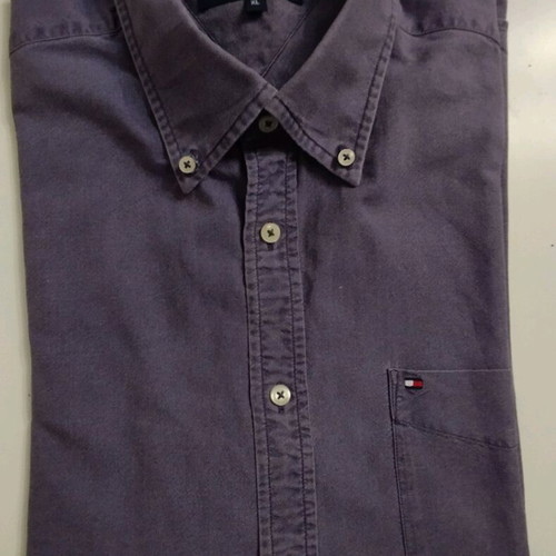Tommy Hilfiger XLarge shirt like new, blue-purple washed finish