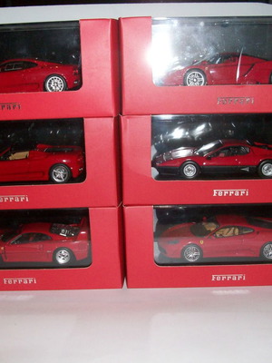 Ferrari collection of 6 models new, scale 1/43, original packaging