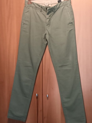 H&M l.o.g.g. cotton pants, green, size medium/small