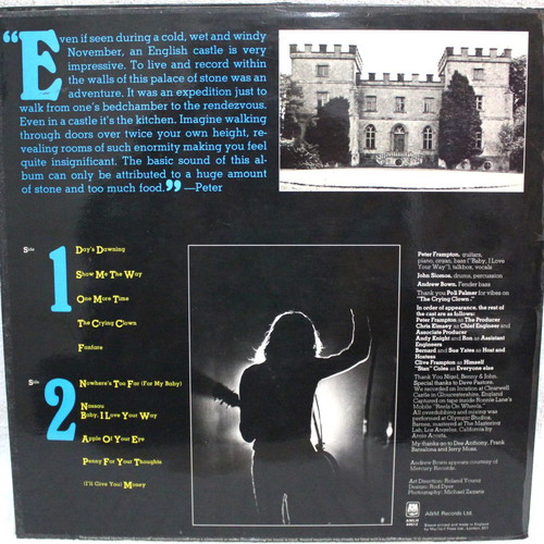 Frampton vinyl LP album used, rock, 1975 A&M Records