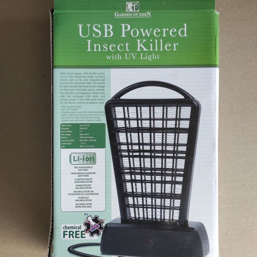 Rechargeable electric insect killer UV like new with USB power