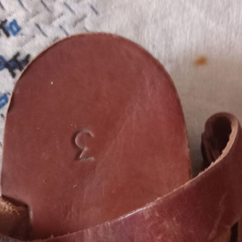 Children's Sandals Size 23 New Brown Leather