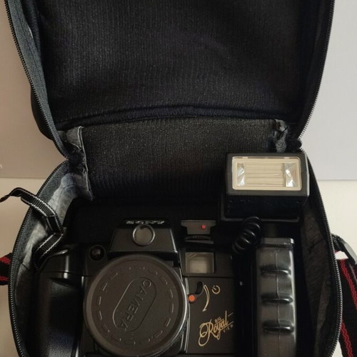 Sony Big Royal View 35mm vintage analog camera used, complete set with flash and manual