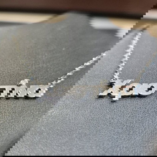 Ασημένιο κολιέ με όνομα Χριστίνα 925 3γρ