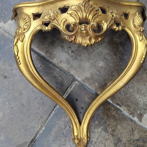Vintage Baroque Style Wall Set Mirror and Console, like new, 70s-80s