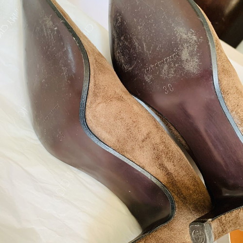Arte Piedi Suede Pumps Size 38 Brown Like New