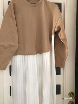 blue dress for baby girl Zara Beige Khaki Chino Pleated High Waisted Tapered Trousers Dress Pants  Size S