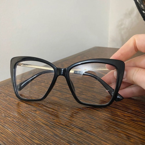 Oversized Black Fashion Glasses like new