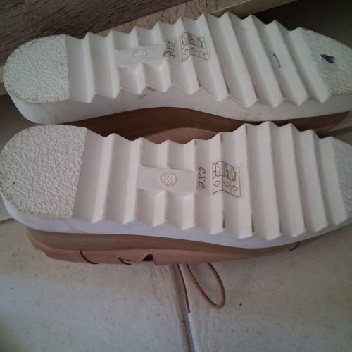 Exe Oxford leather shoes new, size 38, beige with metallic stars