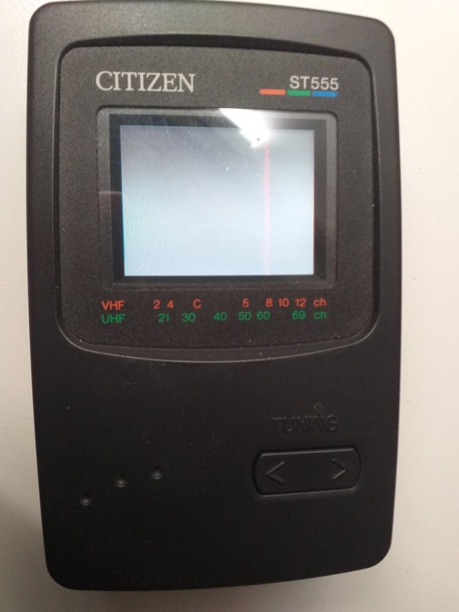 【美品】CITIZEN ポータブルテレビ ST-555 シチズン CITIZENアナログ ポータブルテレビ ポケットボーイST555
